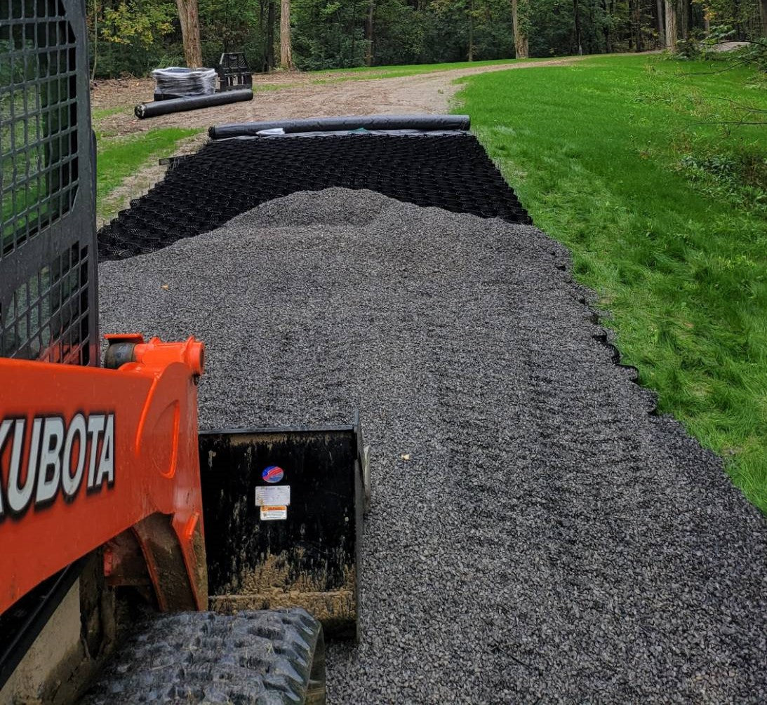 Add Strength to Base Layer of Gravel Driveways and Roads – RutGuard