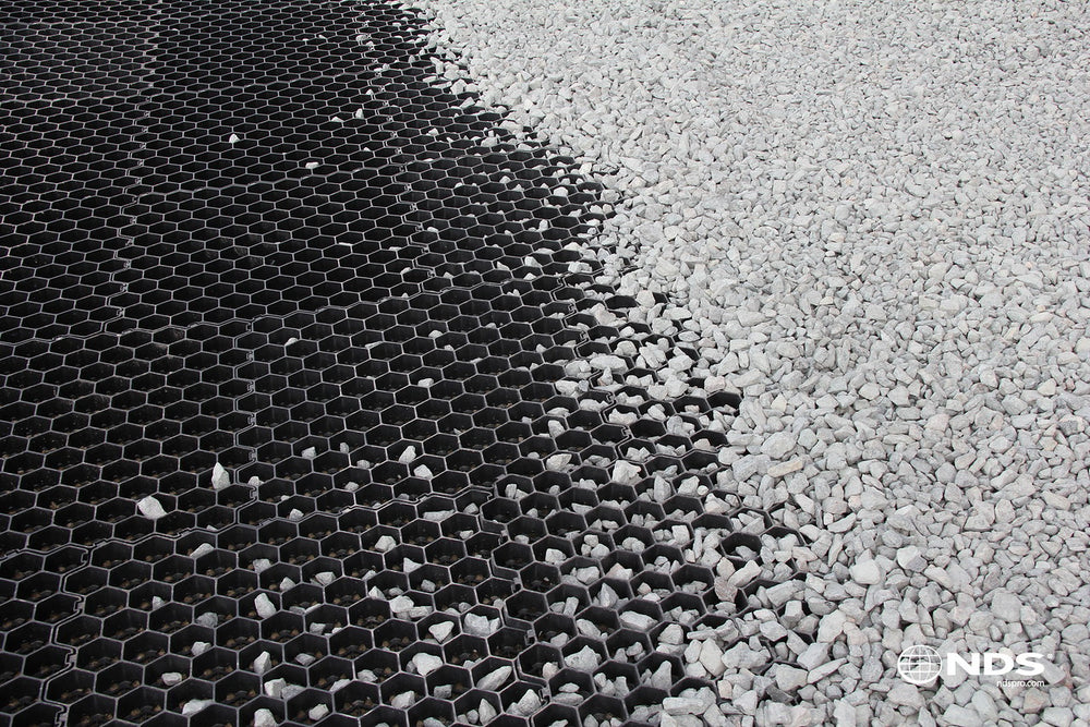 Tufftrack - 2' x 2' Grass & Gravel Paver Panels - Pack of 10 (40sf ...