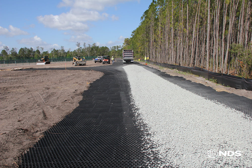Tufftrack - 2' x 2' Grass & Gravel Paver Panels - Pack of 10 (40sf ...