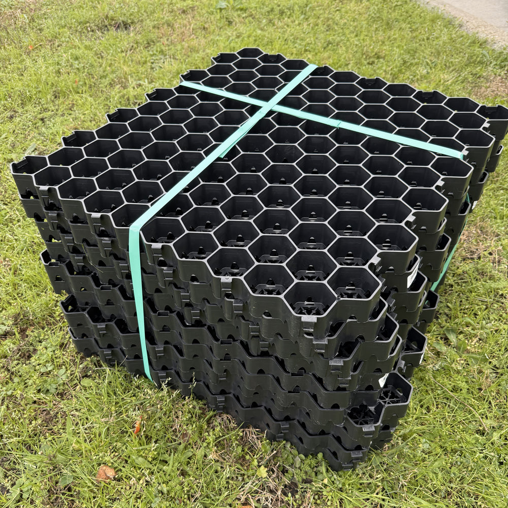 Tufftrack - 2' x 2' Grass & Gravel Paver Panels - Pack of 10 (40sf ...