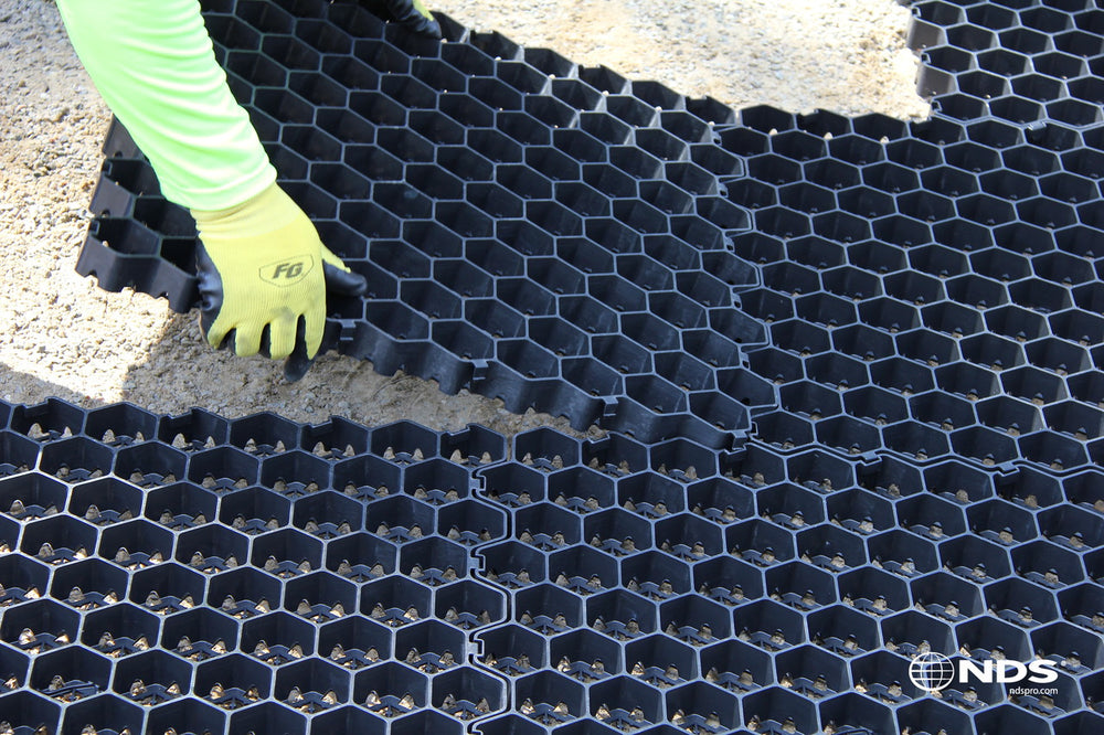 Tufftrack - 2' x 2' Grass & Gravel Paver Panels - Pack of 10 (40sf ...