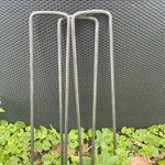 50 Pack of 6-Inch U-Shaped Landscape Sod Staples - Grass Protection Mesh Anchor Pins